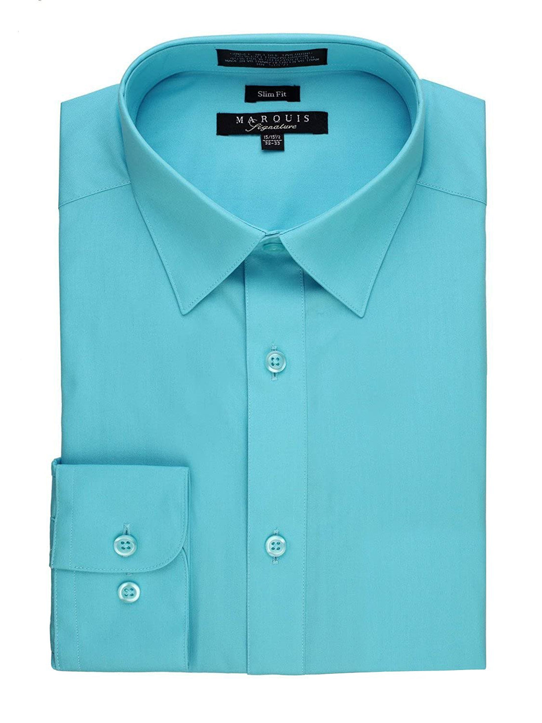 Marquis Men's Basic Slim Fit Dress Shirt