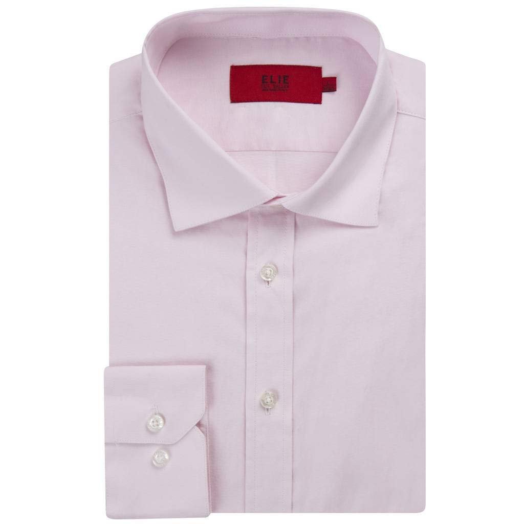 Elie Balleh Men's 100% Cotton Slim Fit Long Sleeve Solid Dress Shirt - CLEARANCE - FINAL SALE