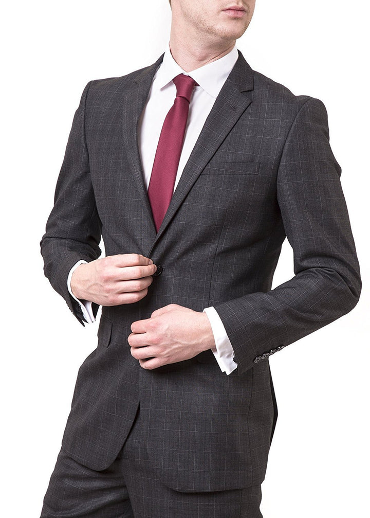 Men's Slim & Ultra Slim-Fit 2-Piece Single Breasted Suit Set - CLEARANCE - FINAL SALE