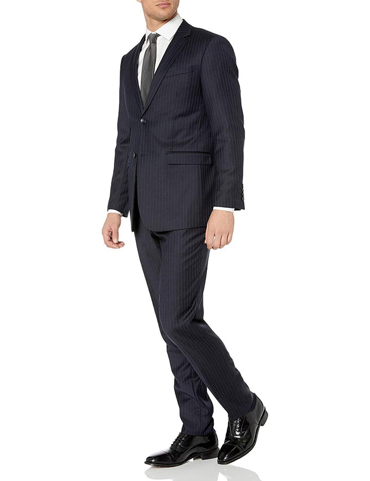 Adam Baker Men's 100% Wool Slim Fit Notch Lapel Suit - Colors