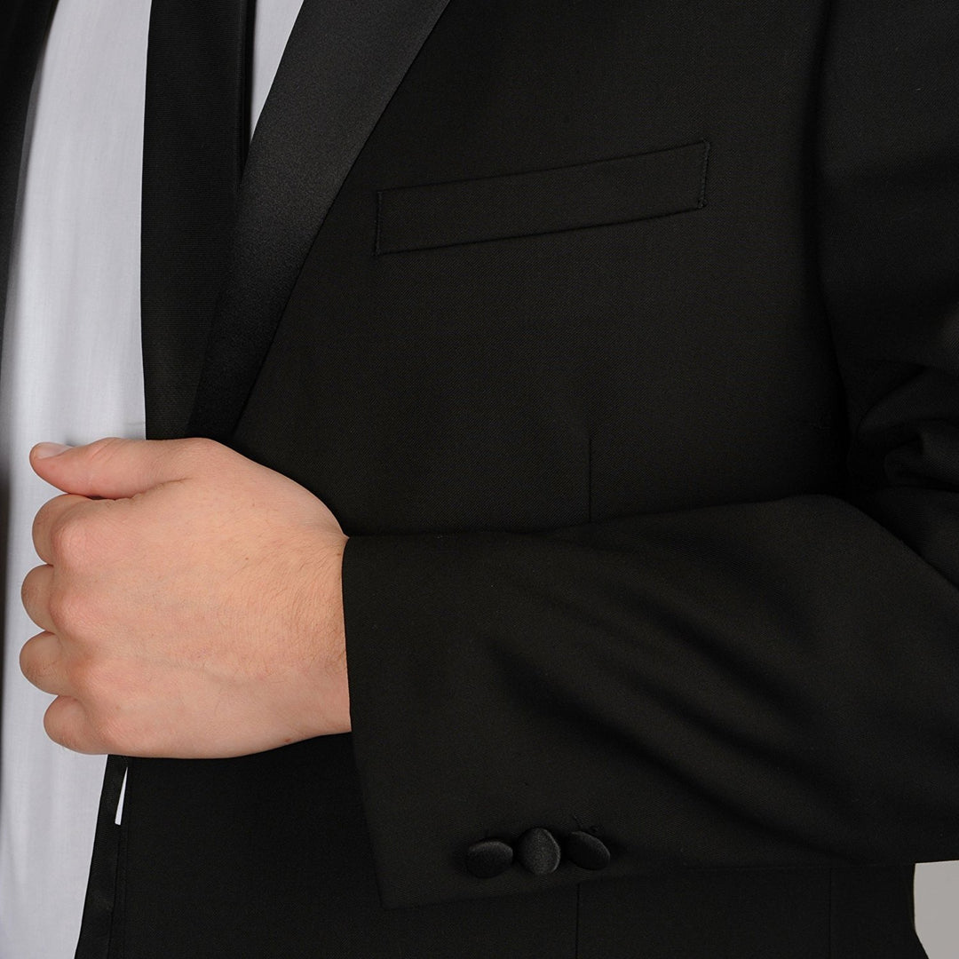 Caravelli Men's Slim Fit Two-Piece Notch Lapel Formal Tuxedo Suit Set