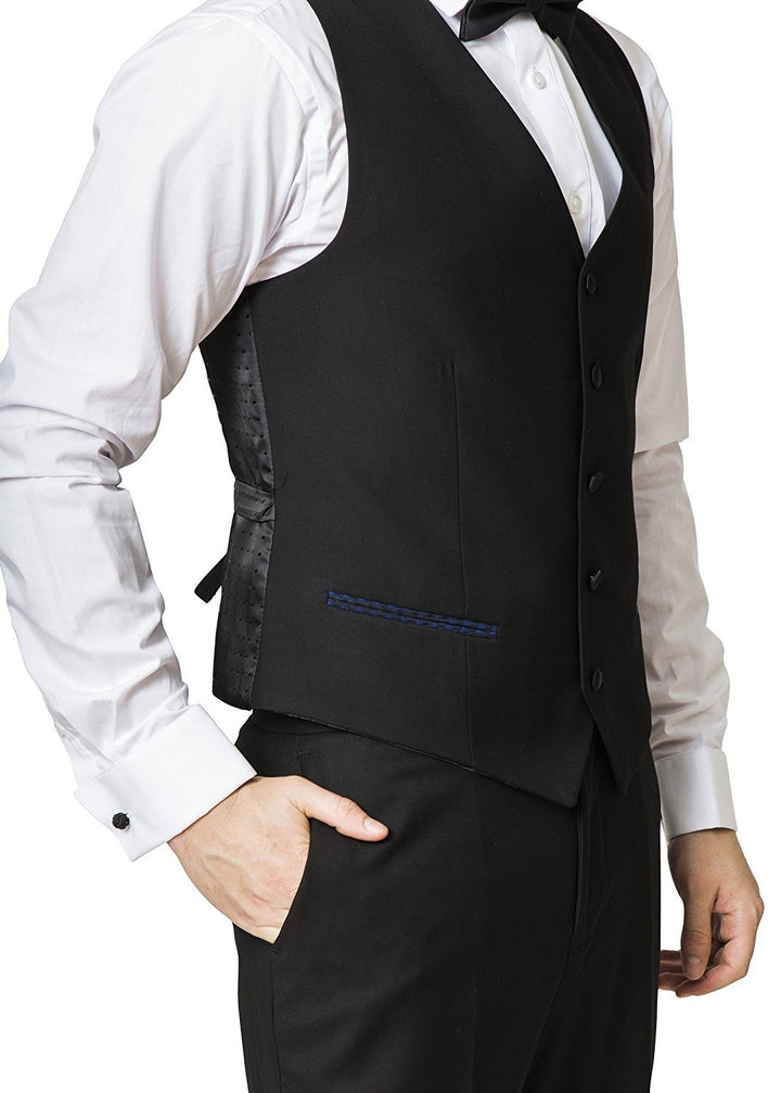 Statement Men's Modern Fit 3-Piece Luxury Textured Design Tuxedo Suit Set - CLEARANCE - FINAL SALE !!