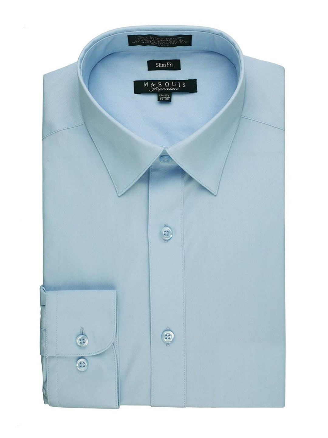 Marquis Men's Basic Slim Fit Dress Shirt