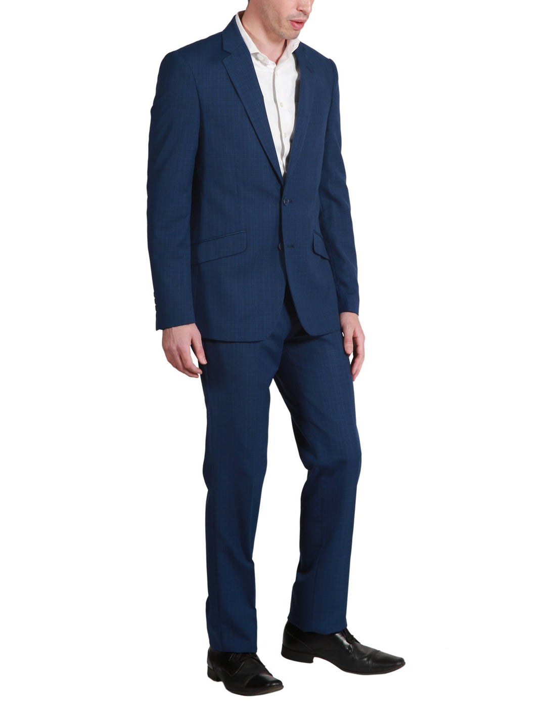 Adam Baker Men's Slim Fit Single Breasted Notch Lapel 2-Piece Suit