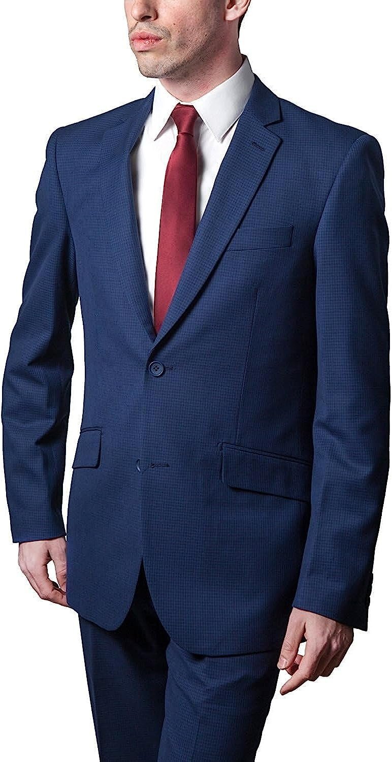 Adam Baker Men's Slim Fit Single-Breasted 2-Piece (Jacket & Pants) Suit