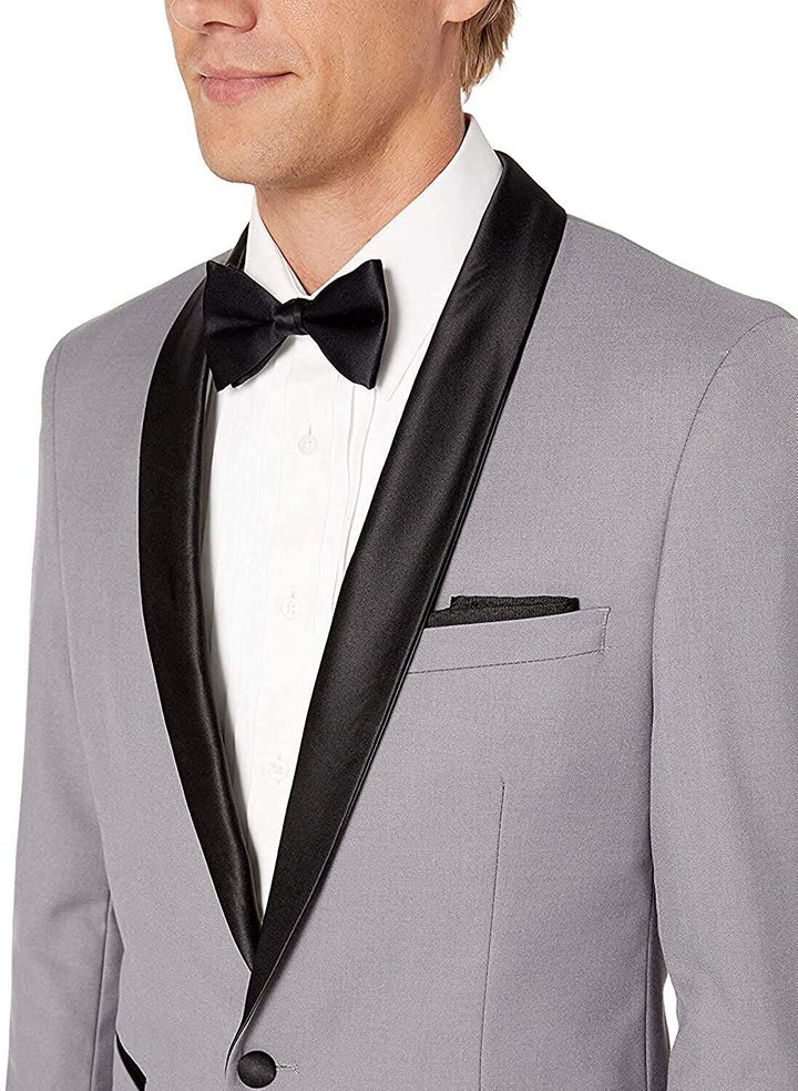 Adam Baker Men's Shawl Collar Slim Fit Two-Piece Formal Tuxedo