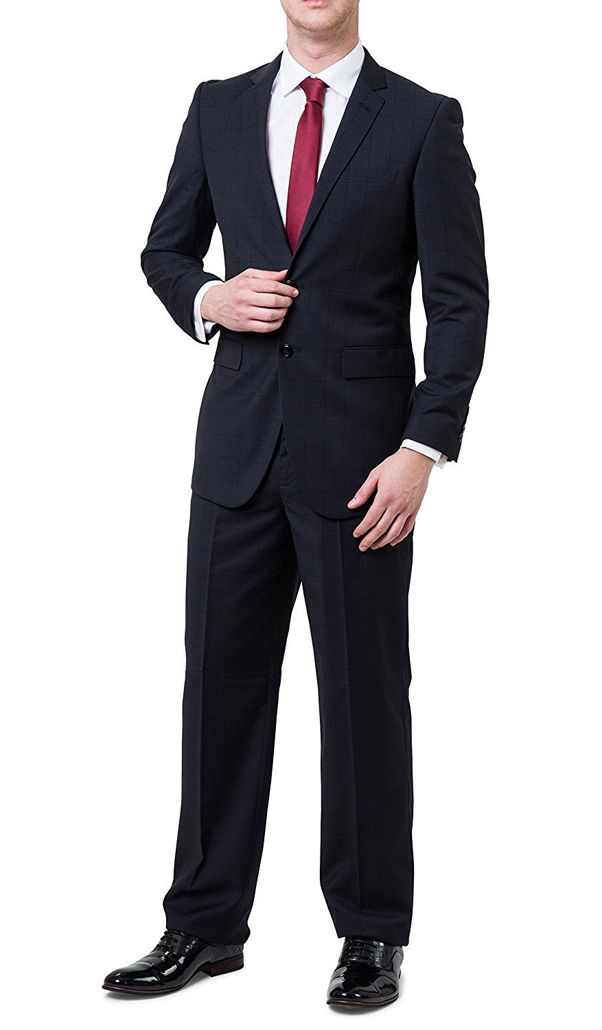 Men's Slim & Ultra Slim-Fit 2-Piece Single Breasted Suit Set - CLEARANCE - FINAL SALE