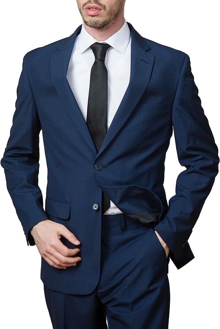 Adam Baker Men's Regular Fit 2-Piece Single Breasted Suit