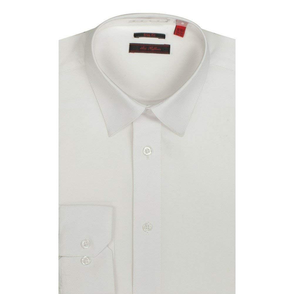 Art Hoffman Men's Slim Fit Long Sleeve Solid Dress Shirt - More Colors