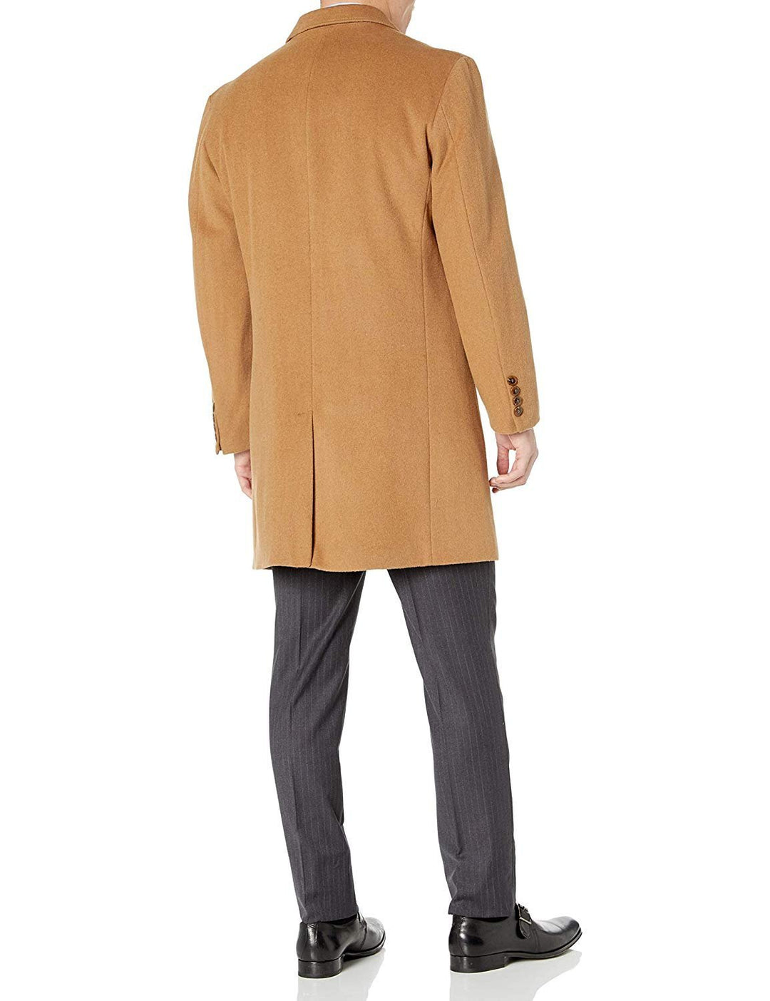 Adam Baker Men's Double Breasted Wool/Cashmere Topcoat - Colors