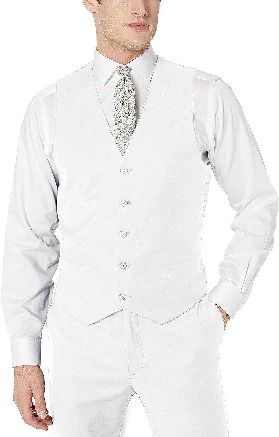 Adam Baker Men's Classic Fit Formal Business Suit Vest - Many Sizes & Colors Available