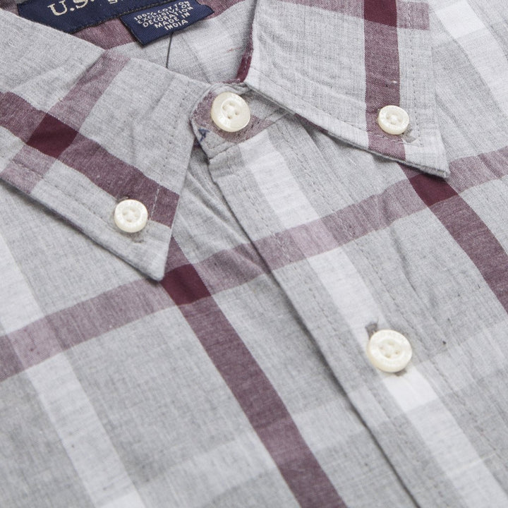 U.S. Polo ASSN. Men's Plaid Button Down Woven Shirt