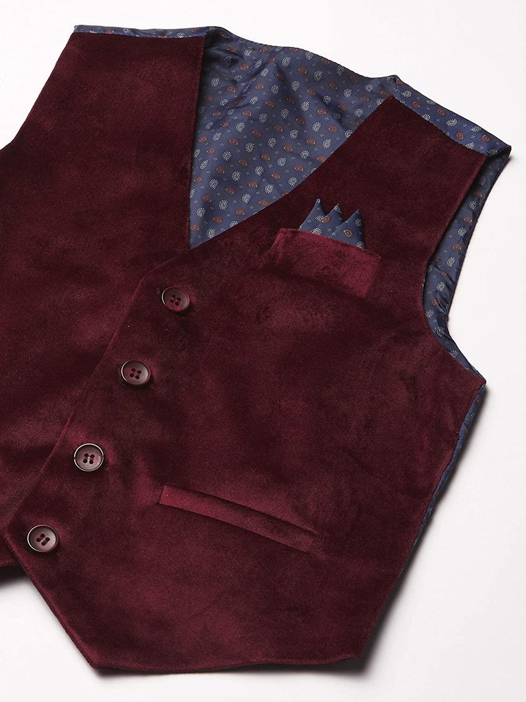 Isaac Mizrahi Boys' 4-Piece Velvet Vest Set