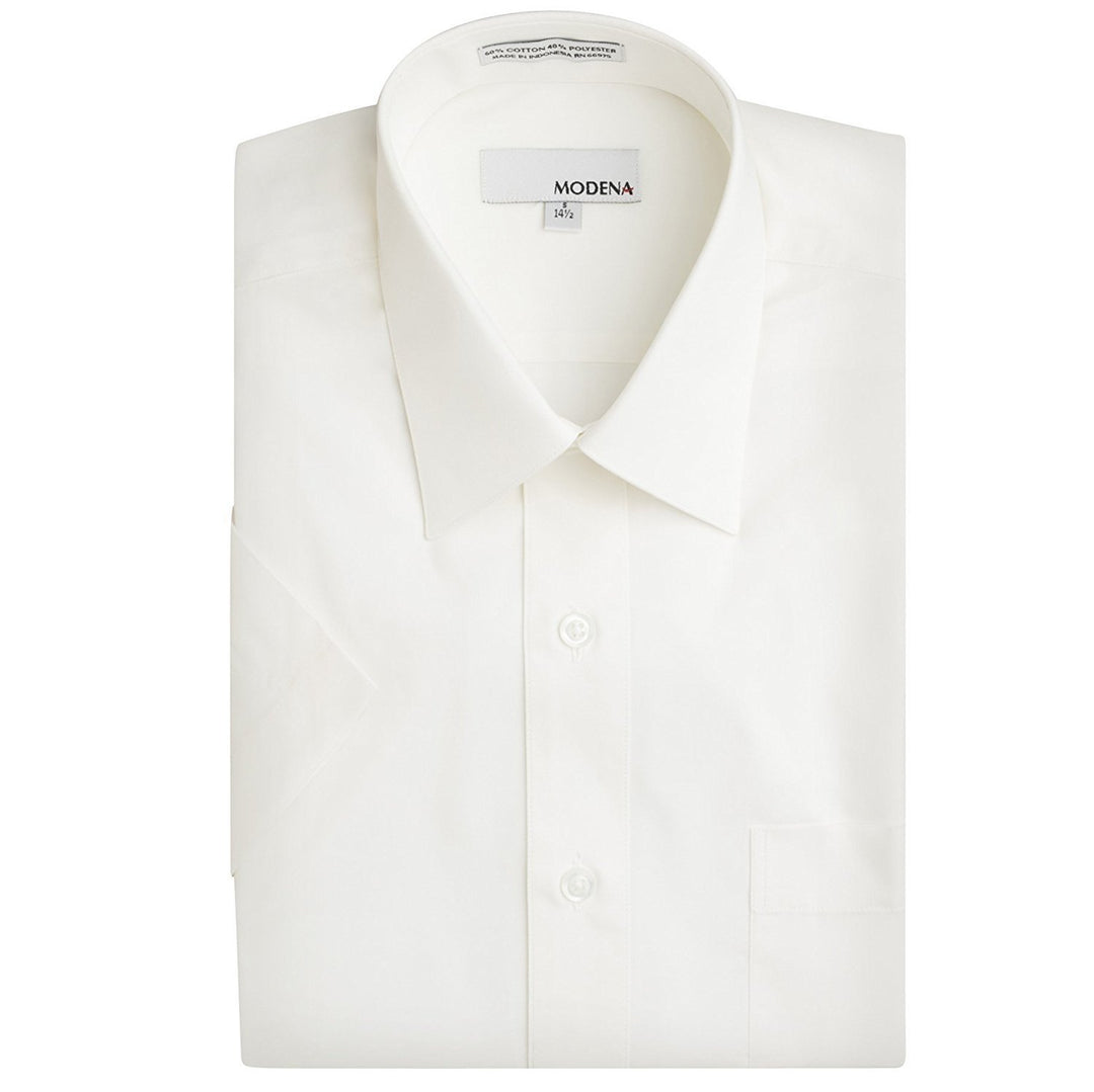 modena big and tall dress shirts Modena Men's Short Sleeve Solid Dress Shirt - Including Big & Tall