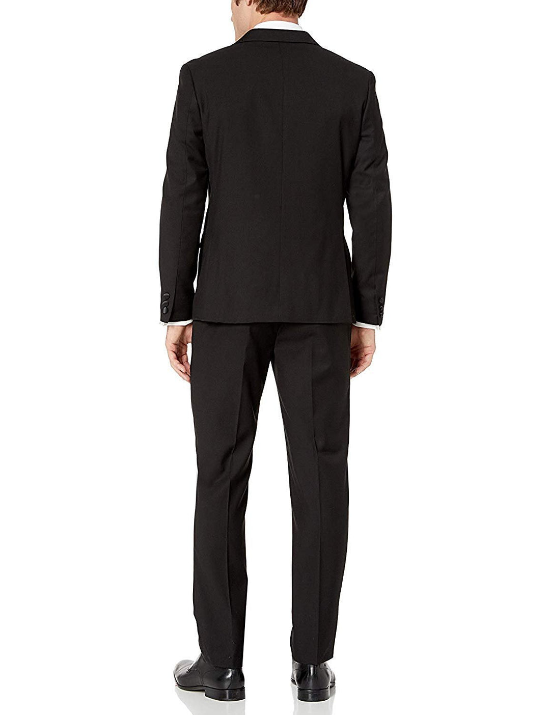 Adam Baker Men's Slim Fit One Button Satin Shawl Collar 2-Piece Tuxedo Suit - Available in Colors