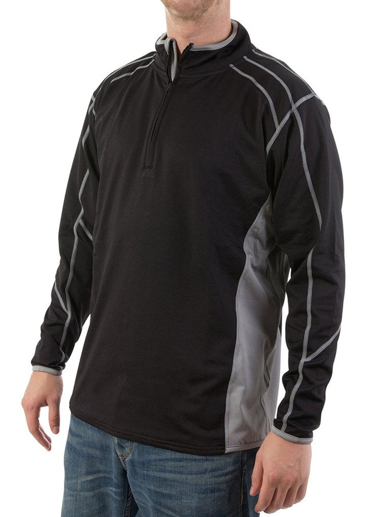 F/X Fusion Men's Active ¼ Zip Pullover Performance Stretch Sweatshirt with Microfleece Lining