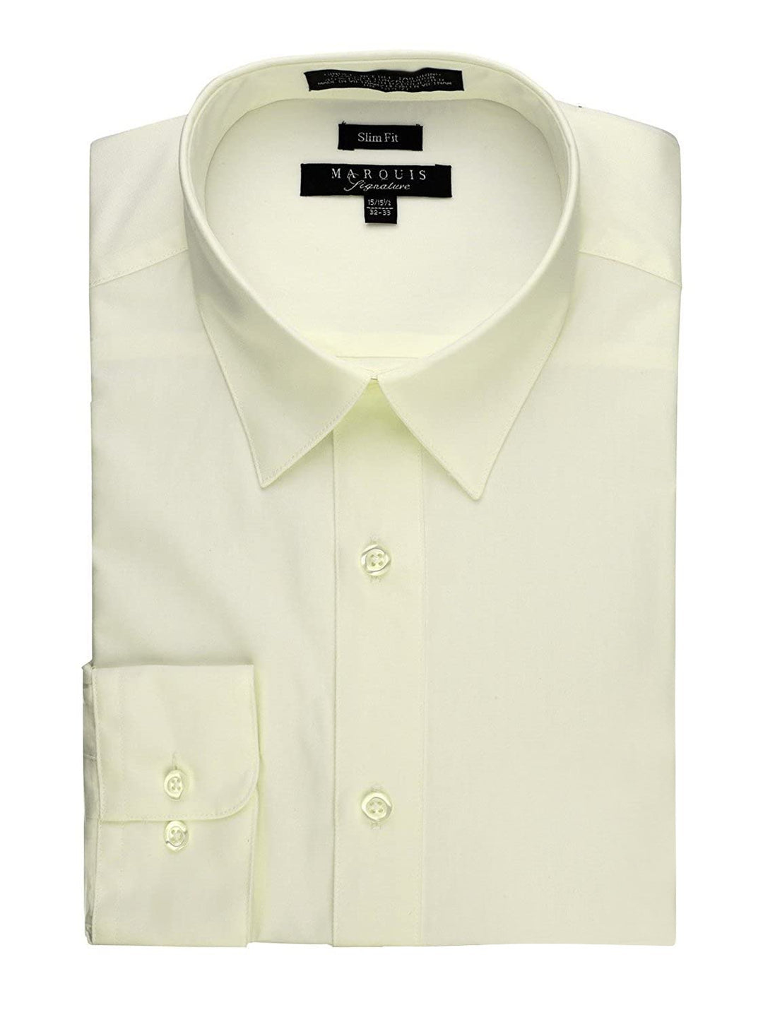 Marquis Men's Basic Slim Fit Dress Shirt